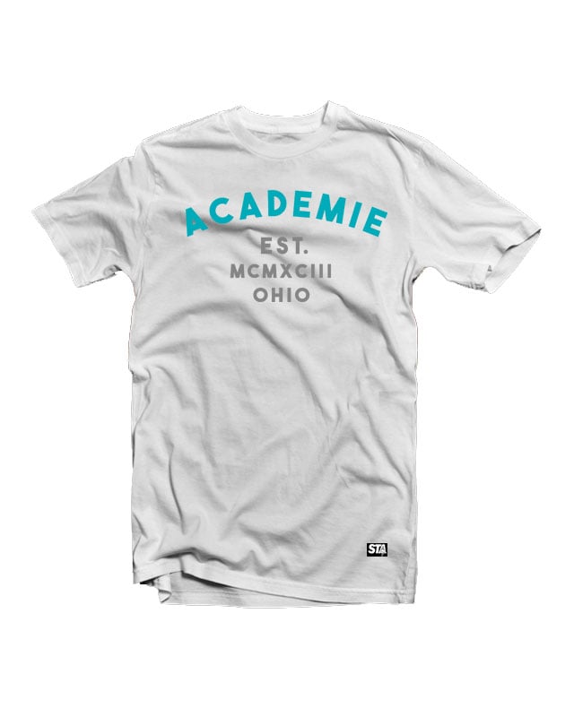 Image of Vice Tee White Teal