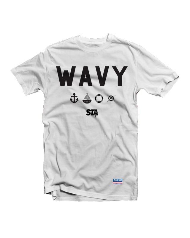 Image of Wavy White Tee