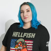 Image 3 of Hellfish Flag & Logo Short sleeve t-shirt