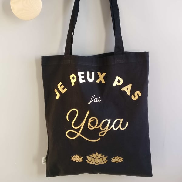 Image of Tote Bag "J'peux pas j'ai Yoga"
