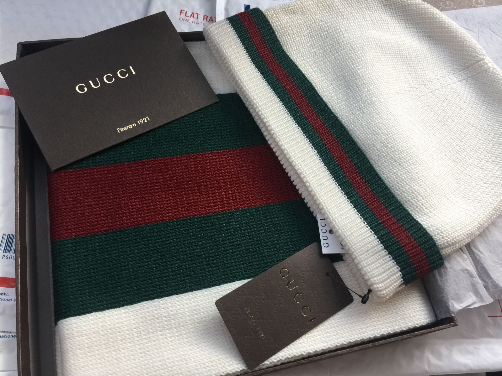 gucci hat and scarf