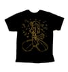 Sinbot Tee - Gold line print.