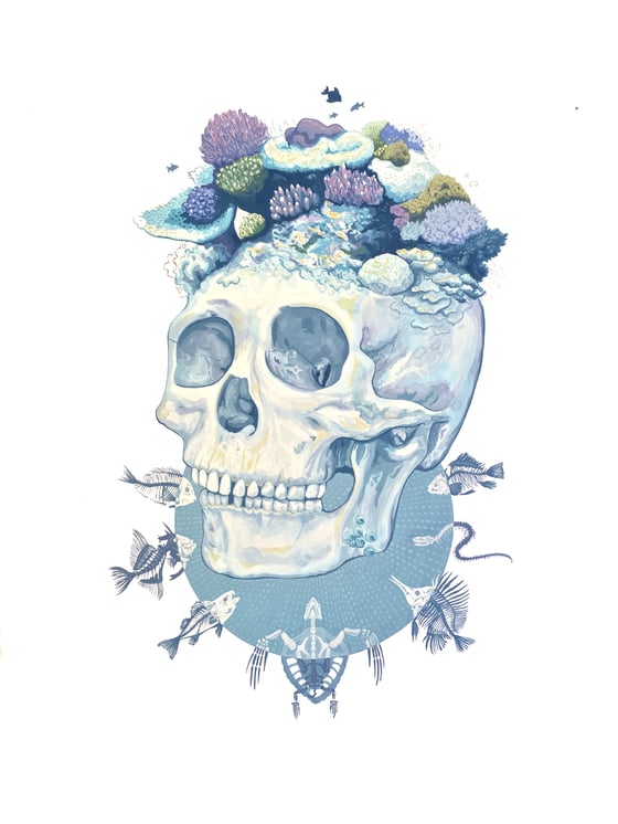Image of "Bone White" Print