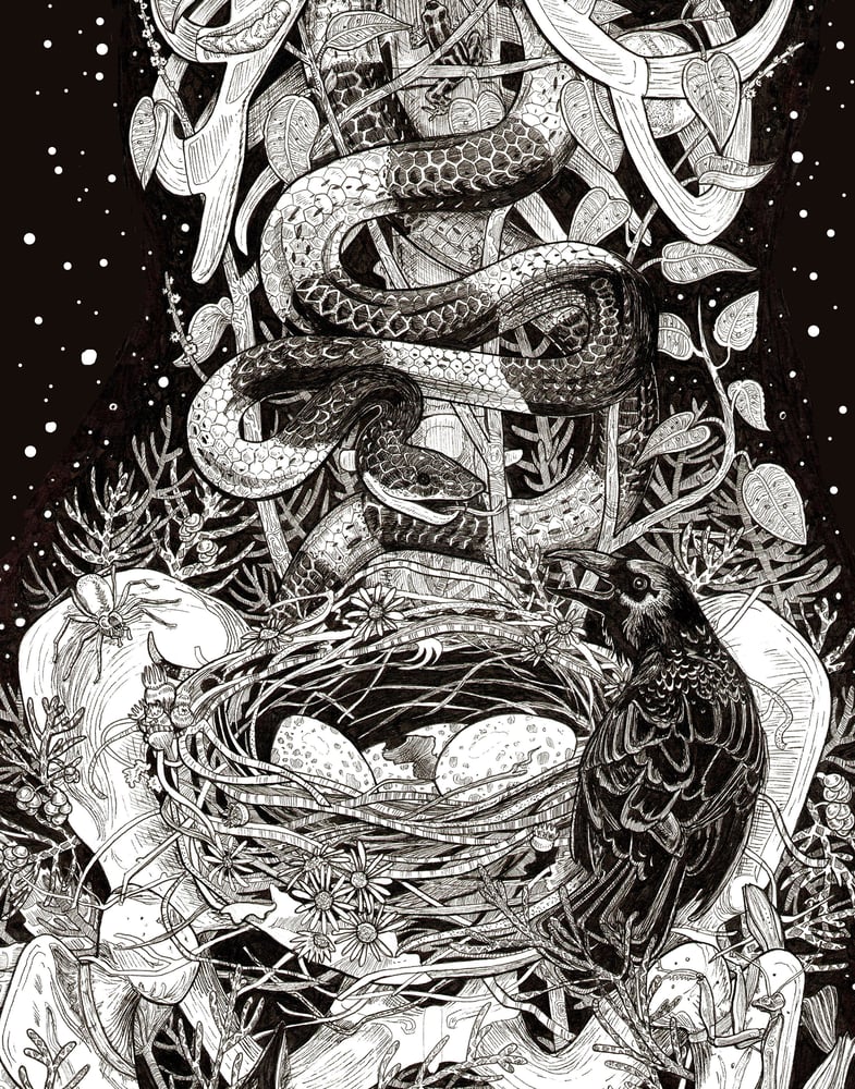 Image of "Chorea Ex Domina Mortem" Close-Up Print,
