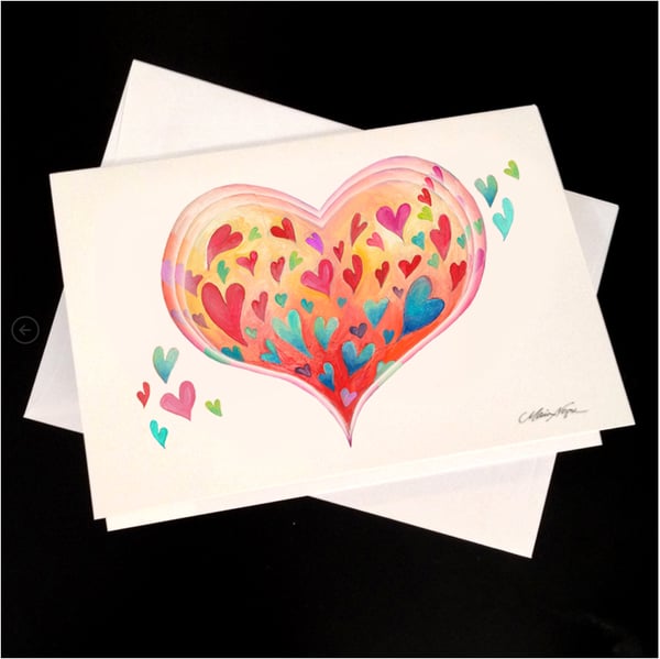 Image of Heart Love 5-Pack Greeting Card Set