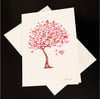 Cherry Blossom 5-Pack Greeting Card Set