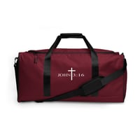 Image 1 of John 3:16 Duffle Bag Maroon