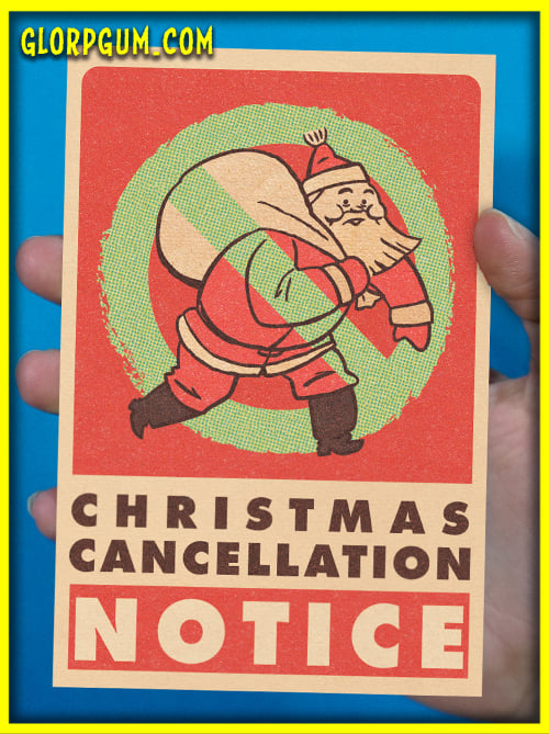 Christmas Cancellation Cards