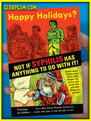 Syphilis Holiday Health cards!