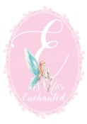 Image of Pink Fairy Initial Print
