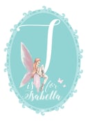 Image of Teal Fairy Initial Print