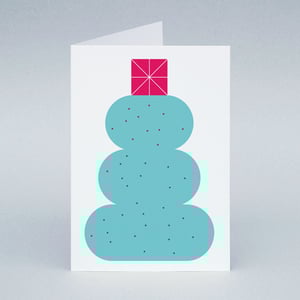 Image of Blue Tree card