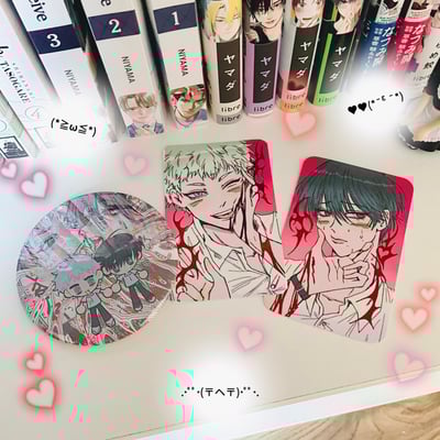 Image of The Summer Hikaru Died Photocards + Badge Bundle 