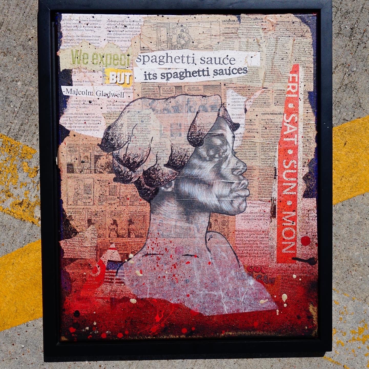 What We Expect Original Artwork 16x20" Framed