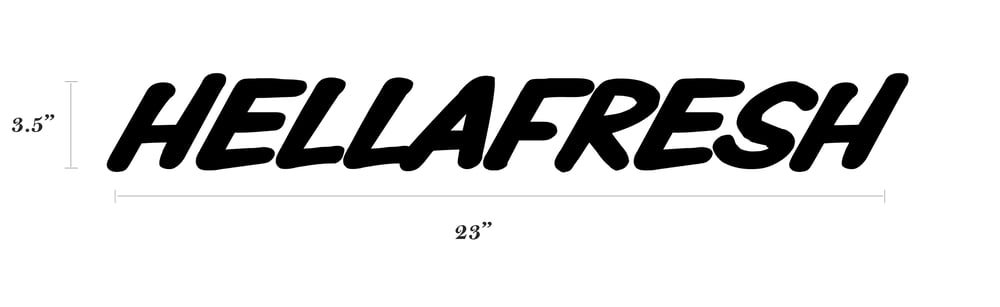 Image of HELLAFRESH BANNER DECALS