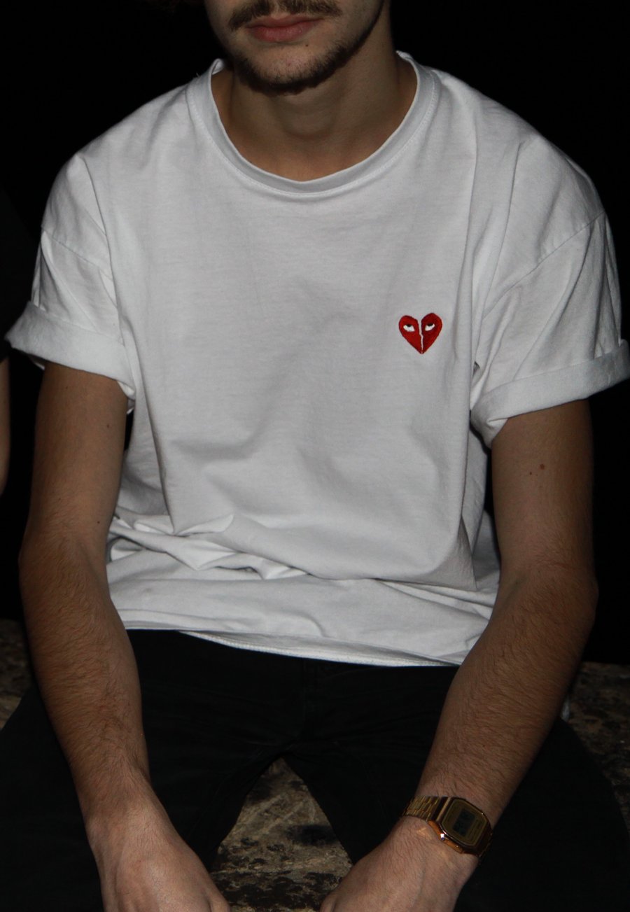 Image of White BROKEN HEART Tee