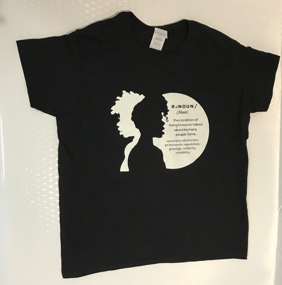 Image of ReeNoun By Definition Tee (Black Shirt/White Ink)