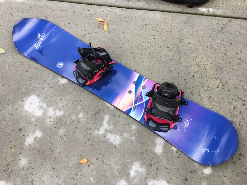 Image of Burton Fish 151cm 1st Generation Snowboard with Flow Med Binding