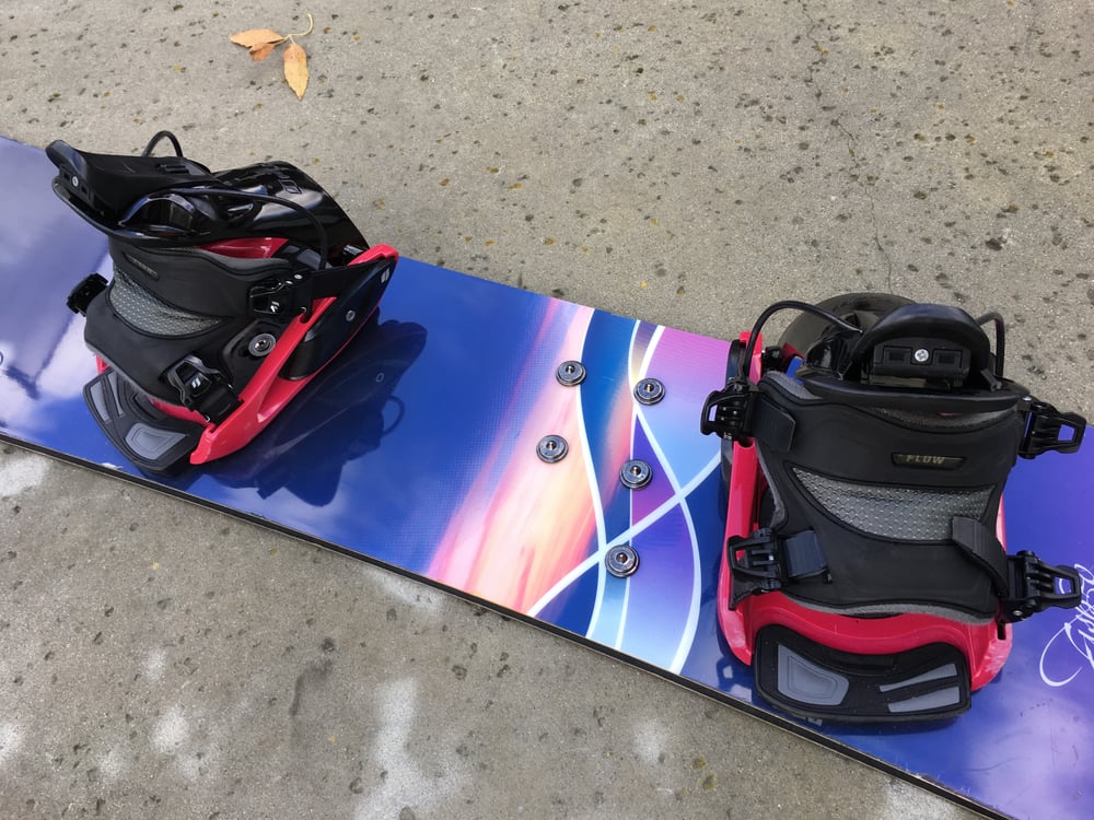Image of Burton Fish 151cm 1st Generation Snowboard with Flow Med Binding