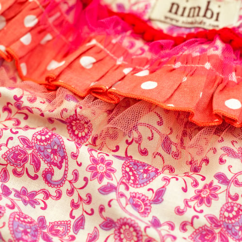 Image of Bambini Ruffled Pilchers - Pink Paisley