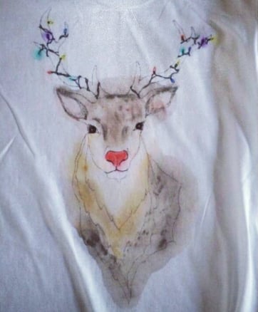 Image of Festive Reindeer T-shirt