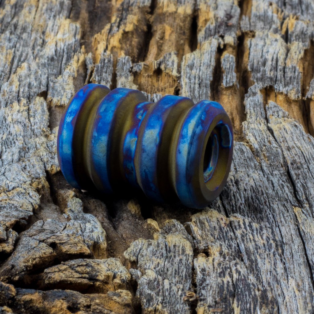 Image of Tank Flame Grilled Finish Ti Bead #1