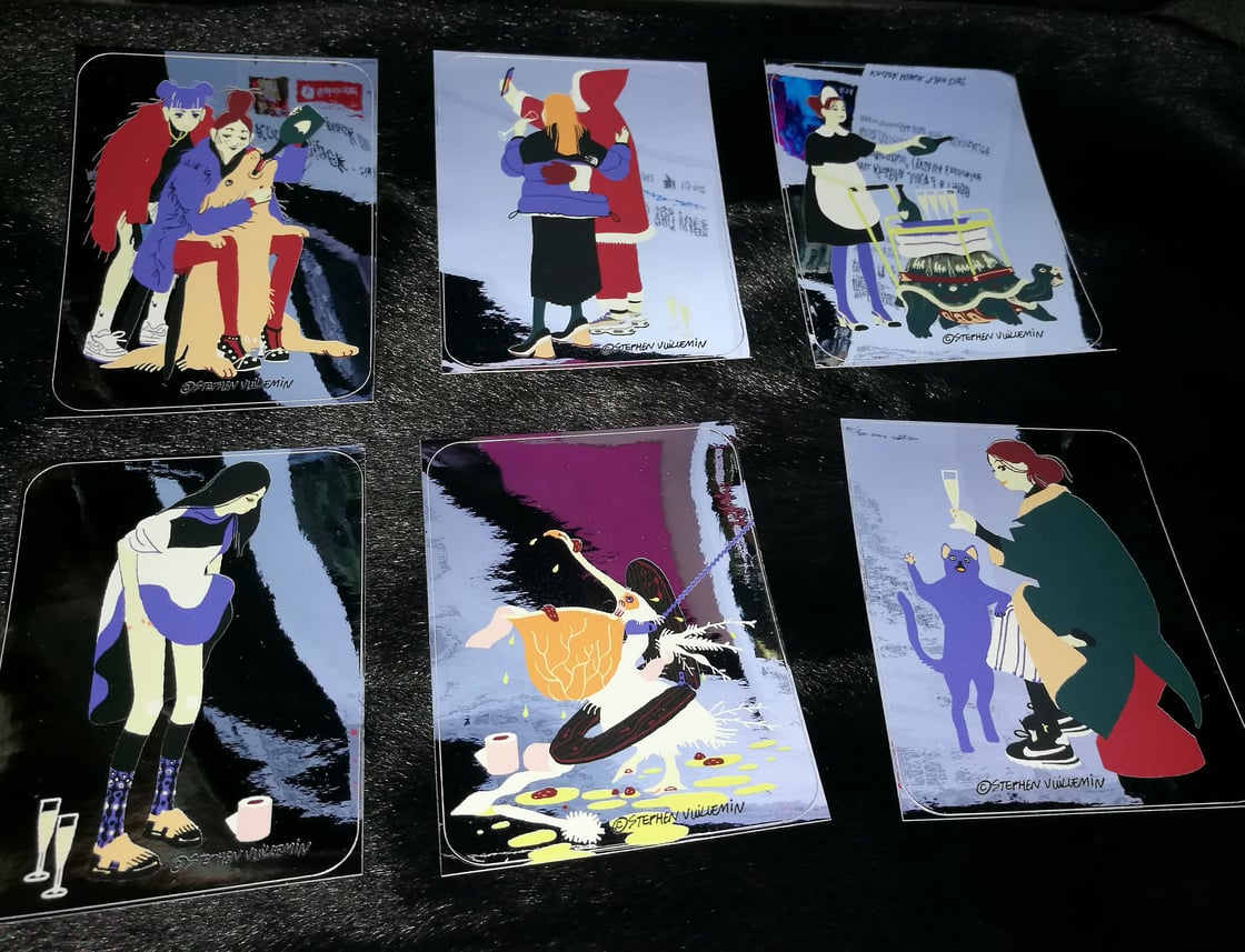 Image of  STICKERS x6 SET 