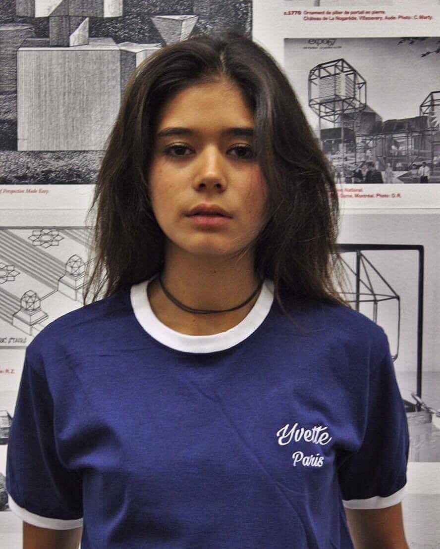 Image of T-shirt "Yvette Paris" Navy