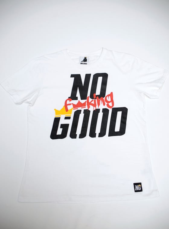 Image of No F'in Good Urban Fit T-shirt.  EarthPositive® *White/Black*