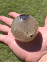 Image 23 of Smoky Quartz, Lepidolite & Tourmaline Sphere  #2916