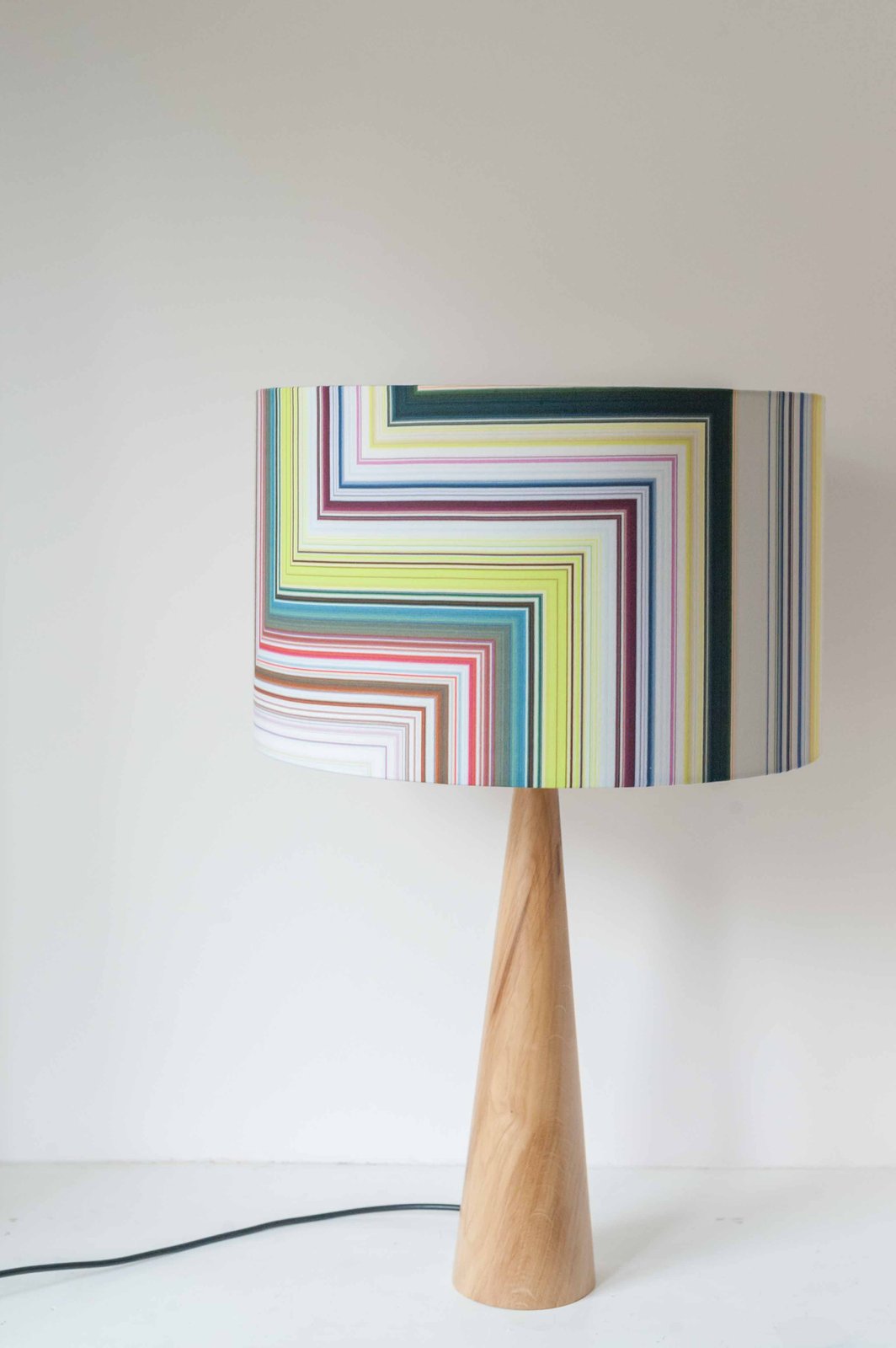 wooden lampshade base