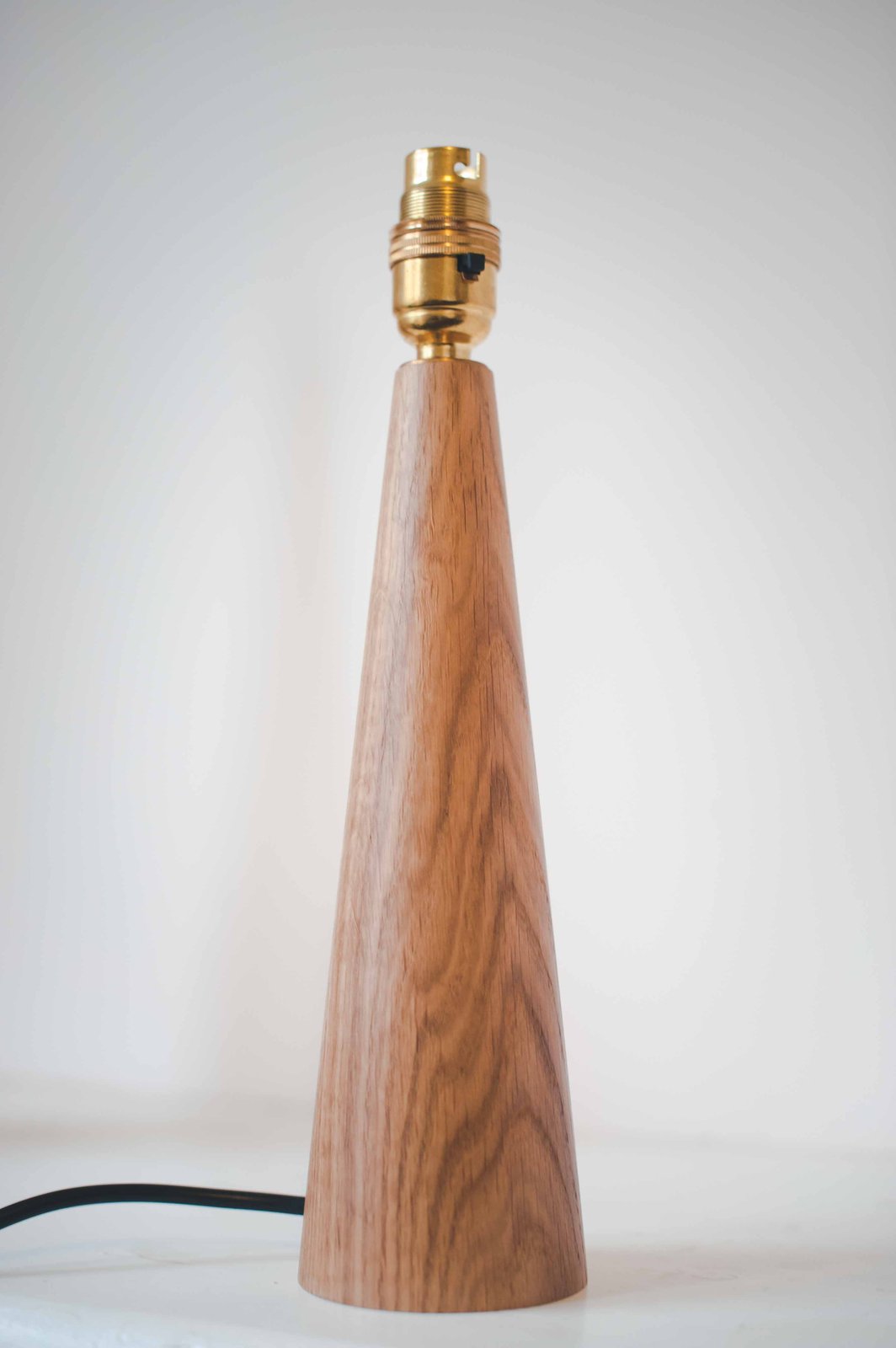 oak lamp base