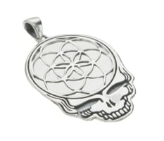 Image of Seed of Life in a Steal Your Face in Sterling Silver