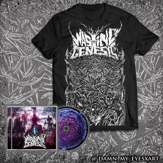 Image of "Confined" T-shirt + "Viral Supremacy" album CD
