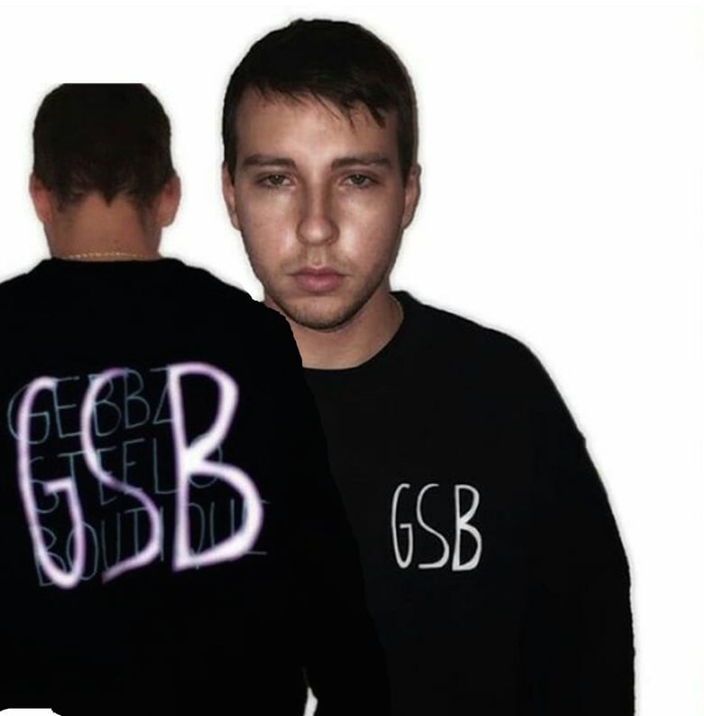 Image of Gebbz Steelo Crew Neck "Business in the Front, Party in the Back" Design