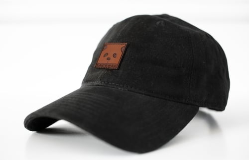 Image of "Panda Face" Dad Hat (Black)