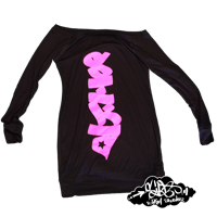 Image 1 of Hyrografik Handstyles galdem long sleeved dress (multiple colour ways)