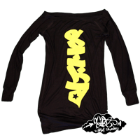 Image 3 of Hyrografik Handstyles galdem long sleeved dress (multiple colour ways)