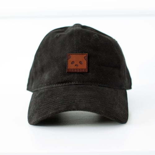 Image of "Panda Face" Dad Hat (Black)