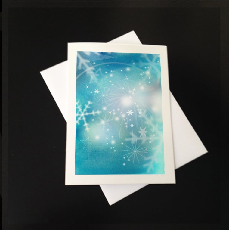 Image of Snowflakes 5-Pack Greeting Card Set