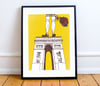 Arc de Triomphe TDF print A4 or A3 - By Matthew Burton