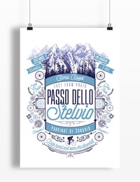 Image 2 of Passo dello Stelvio print - A4 or A3