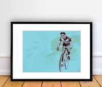 Eddy Merckx FAEMA print A4 - By Matthew Burton
