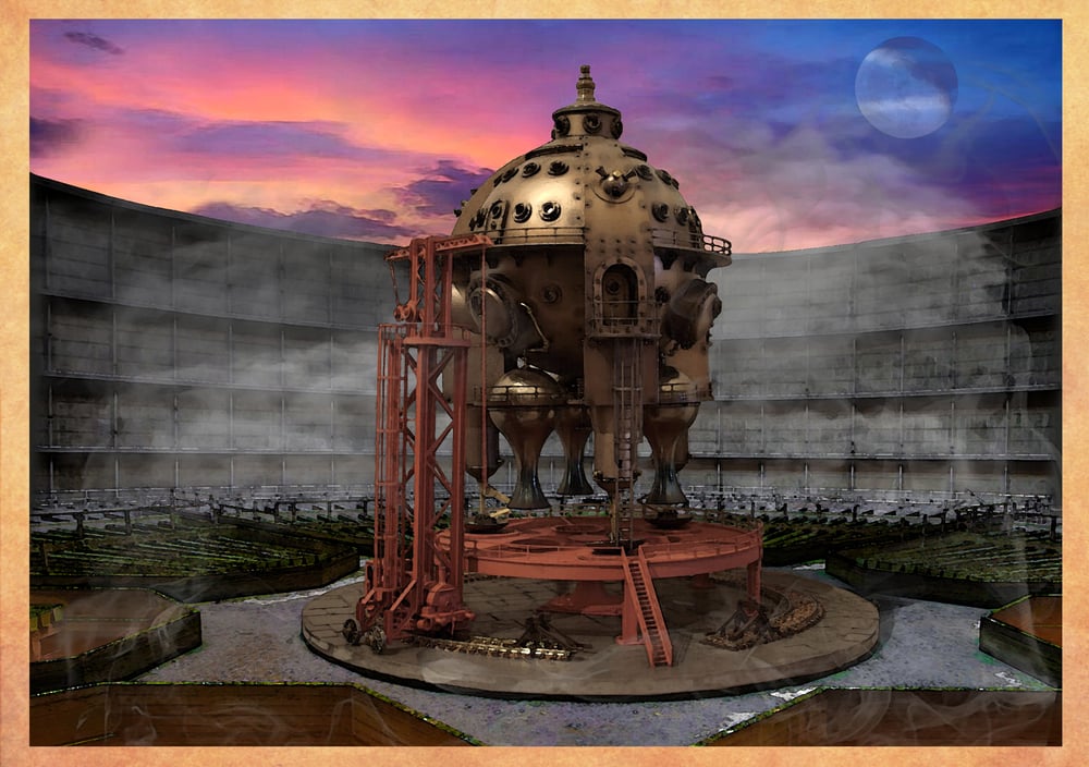 Image of Herr Döktor's Laboratory Postcard No. 2- "The Celestial Sphere BRITANNIA"