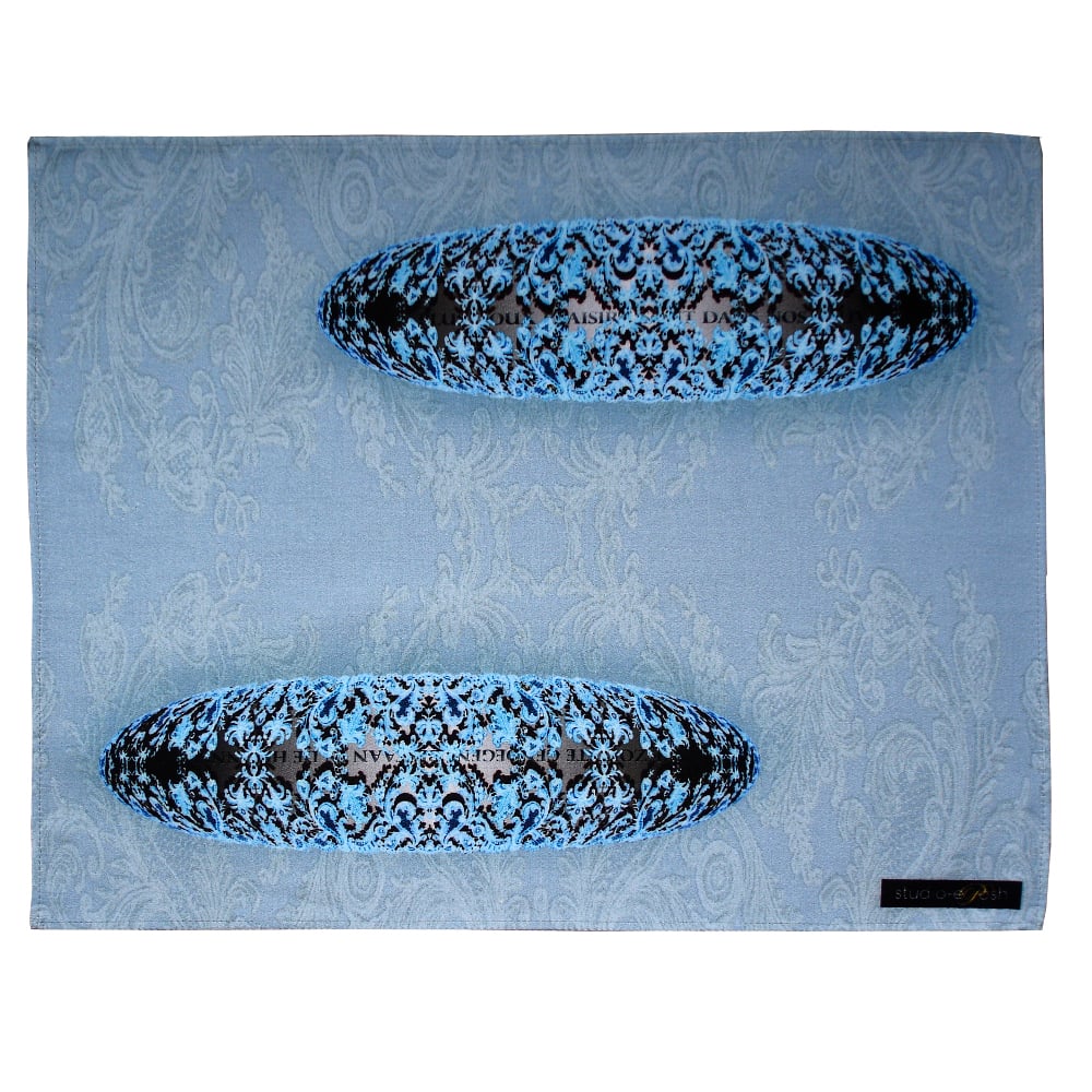 Image of Digitally printed cotton placemat CG Etienne, two ovals