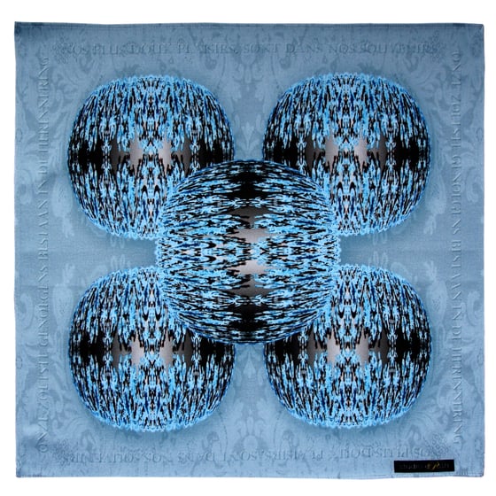 Image of Digitally printed cotton napkin CG Etienne, five spheres