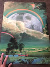 Rainbow moon poster 