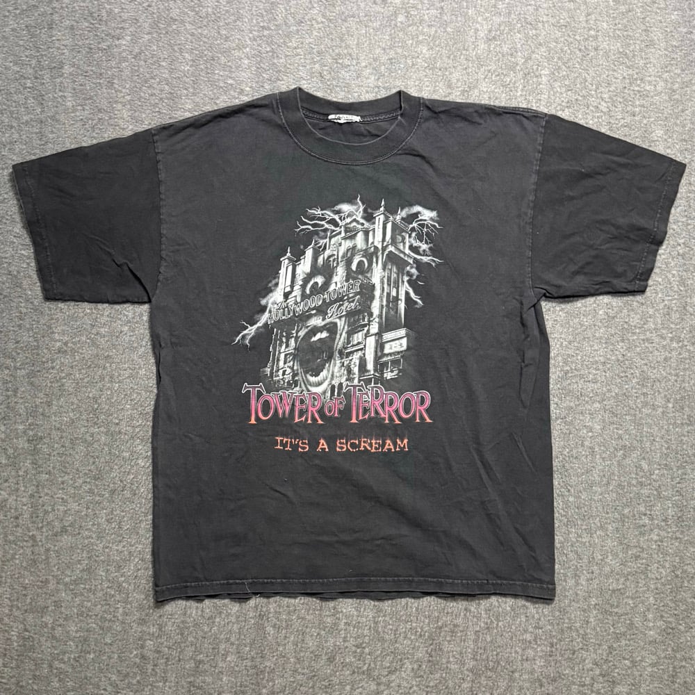 Image of 1990s Disney Tower of Terror Promo Graphic Tee (XL)
