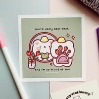 Image 1 of Doing Your Best Art Print