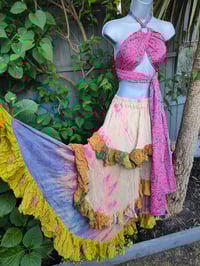Image 1 of Wanderlust maxi skirt / bandeau dress - cream pink 8-16 uk